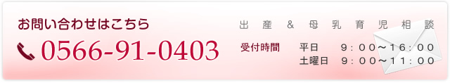 お問い合わせはこちら0566-91-0403
